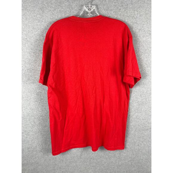 Charlie Brown Christmas T-Shirt Gildan Heavy Cotton Red Adult L - Picture 3 of 5